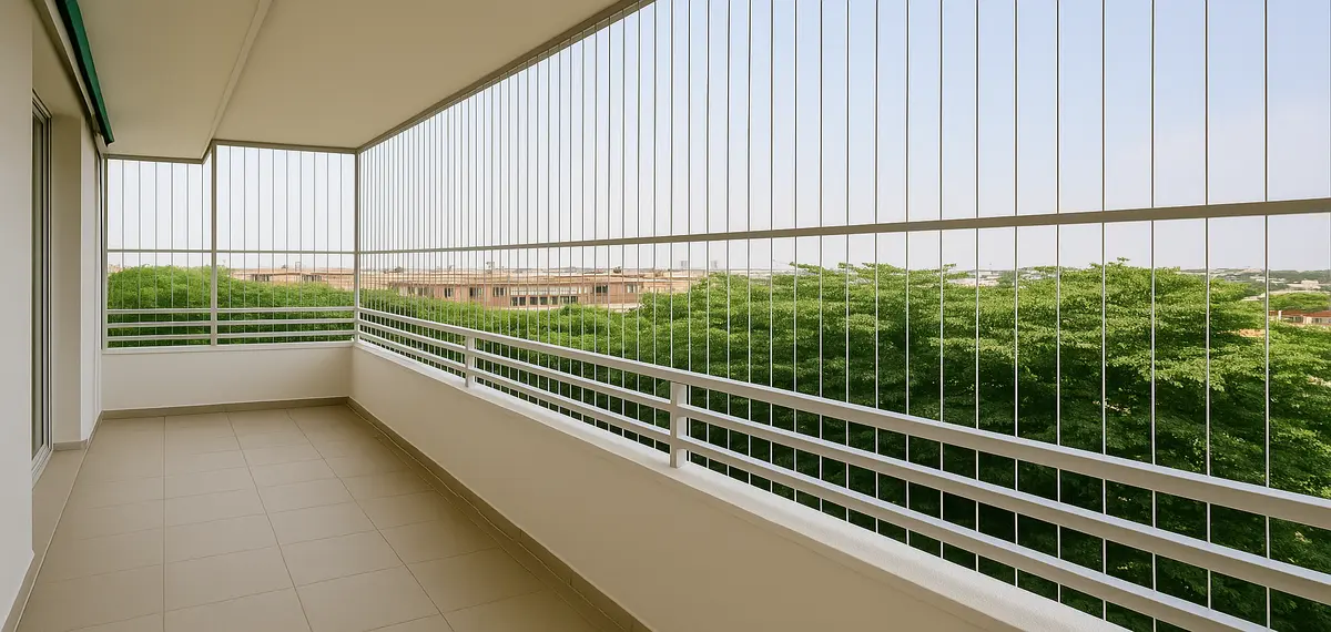 Balcony Invisible Grills in Bhimavaram and Eluru by Reliable Netting
