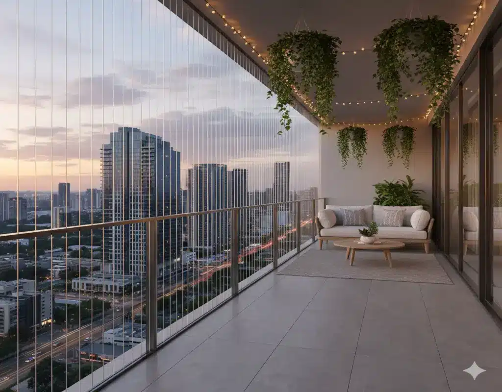 Top Balcony Invisible Grills in Vellore and Tiruppur