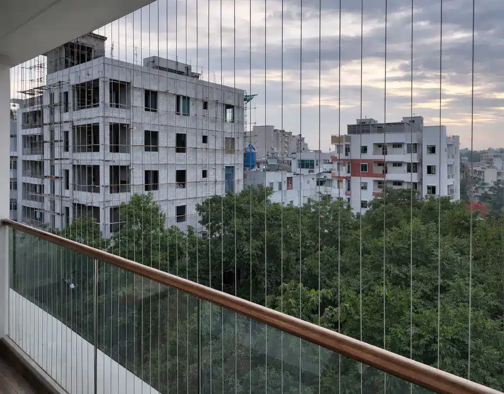 Top Quality Balcony Invisible Grills in Somajiguda and Financial District