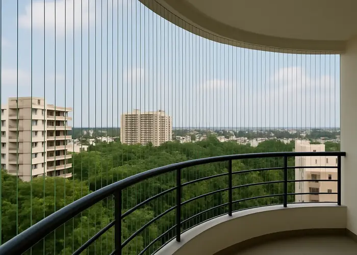 Best Balcony Invisible Grills in SR Nagar and Yousufguda (2)